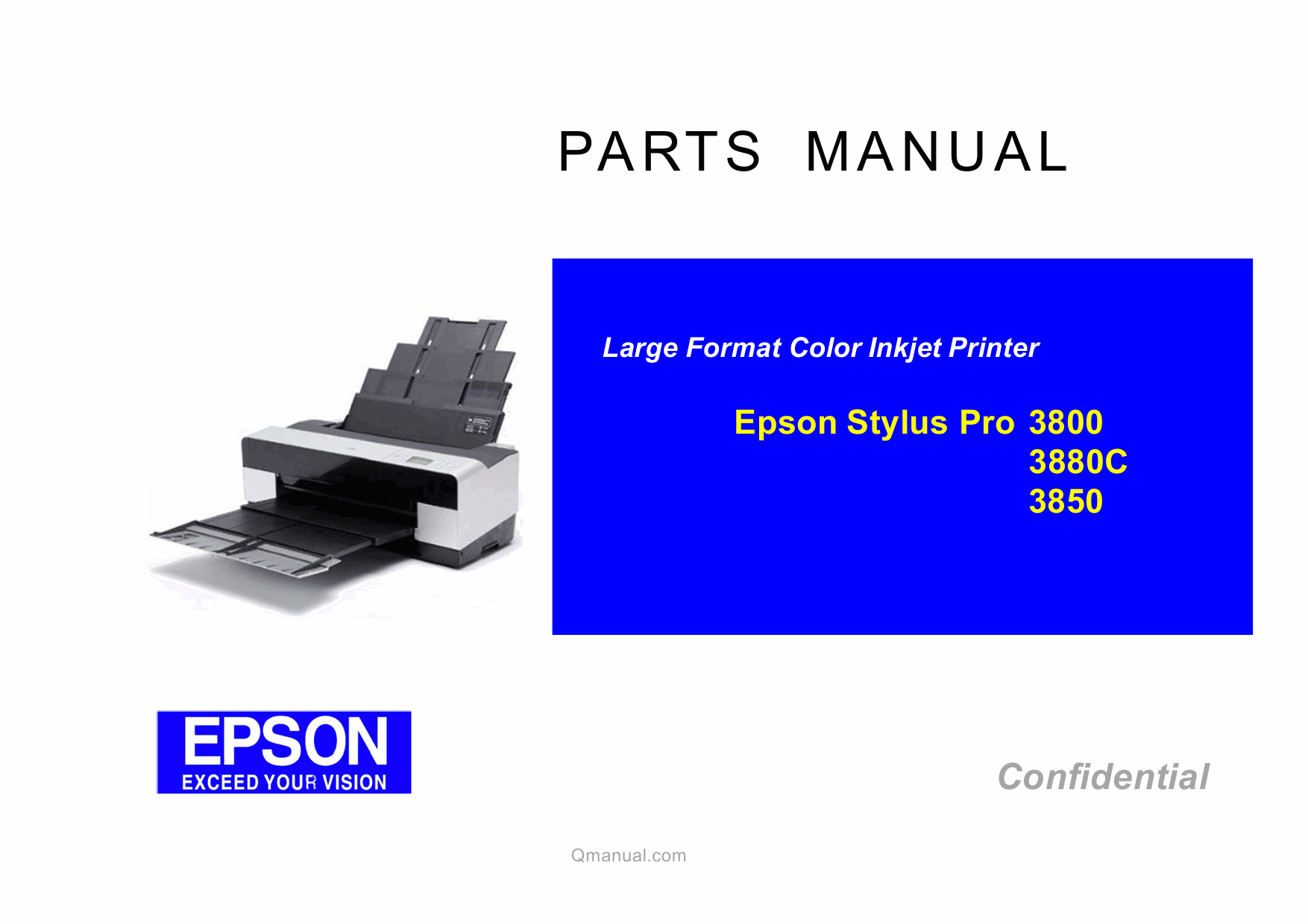 EPSON StylusPro 3800 3800C 3850 Parts Manual-1